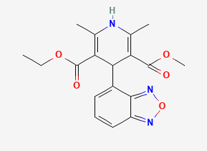 Two-dimensional chemical structure of Isradipine EP Impurity A, CAS 75695-99-7