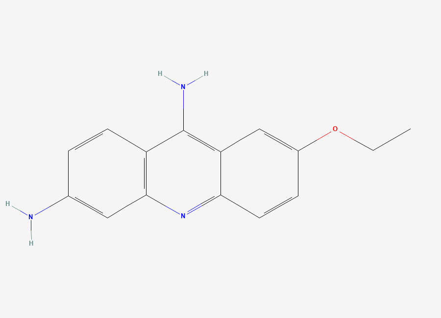 Two-dimensional chemical structure of Ethacridine, CAS 442-16-0