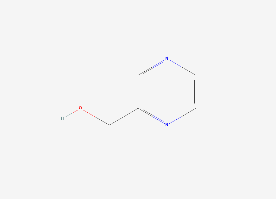 Two-dimensional chemical structure of Pyrazinemethanol