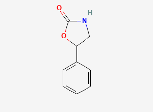 Two-dimensional chemical structure of 5-Phenyl-1,3-oxazolidin-2-one