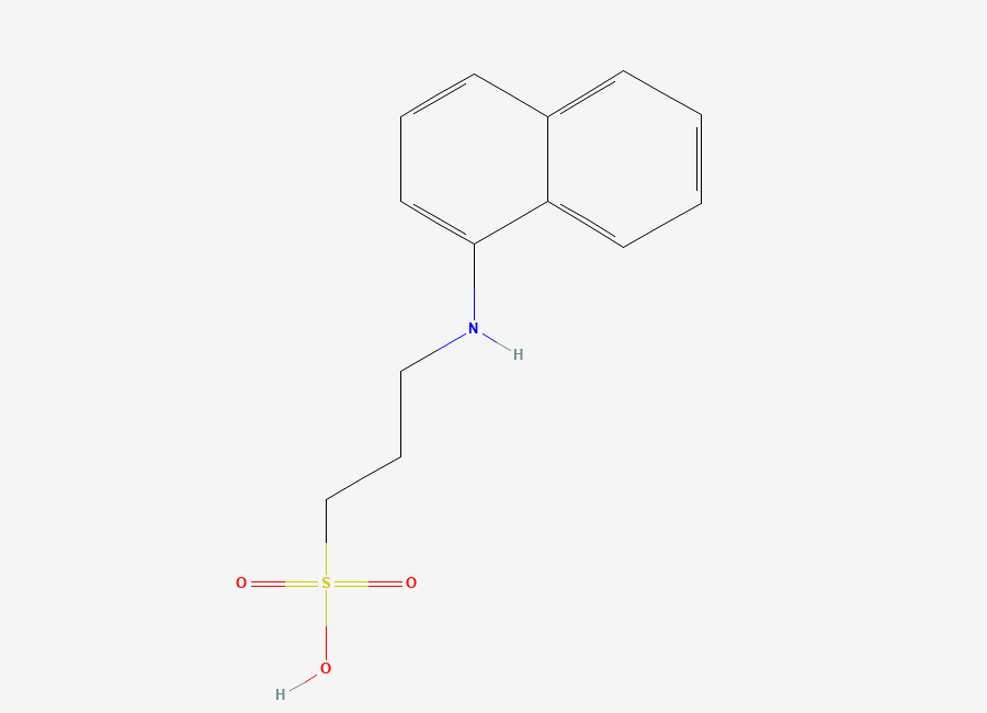 Two-dimensional chemical structure of 3-(1-Naphthylamino)-1-propanesulfonic acid