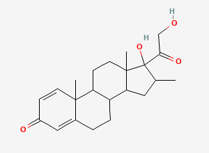 Two-dimensional chemical structure of Betamethasone EP Impurity J, CAS 18383-24-9