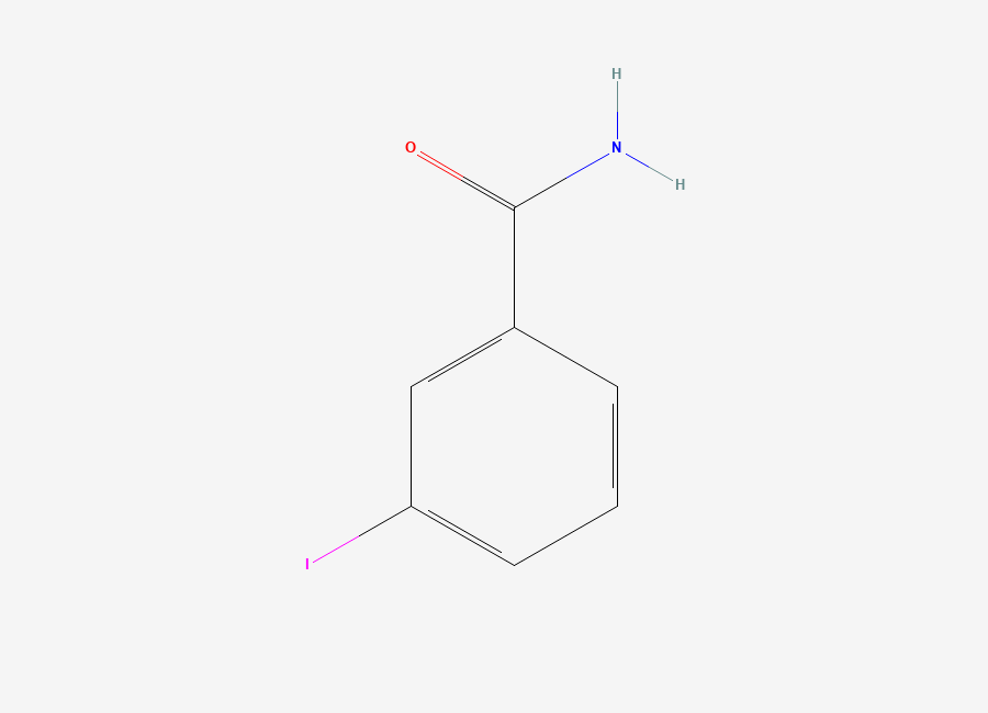 Two-dimensional chemical structure of 3-Iodobenzamide