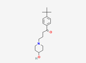 Two-dimensional chemical structure of Ebastine EP Impurity D, CAS 97928-18-2