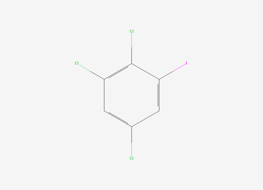Two-dimensional chemical structure of 1,2,5-Trichloro-3-iodobenzene