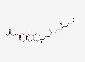Two-dimensional chemical structure of alpha-Tocopherol succinate