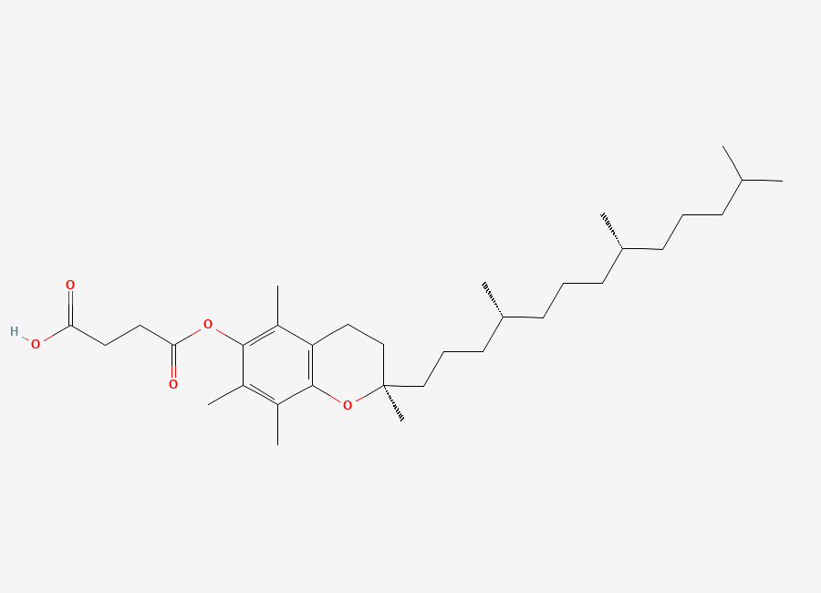 Two-dimensional chemical structure of alpha-Tocopherol succinate