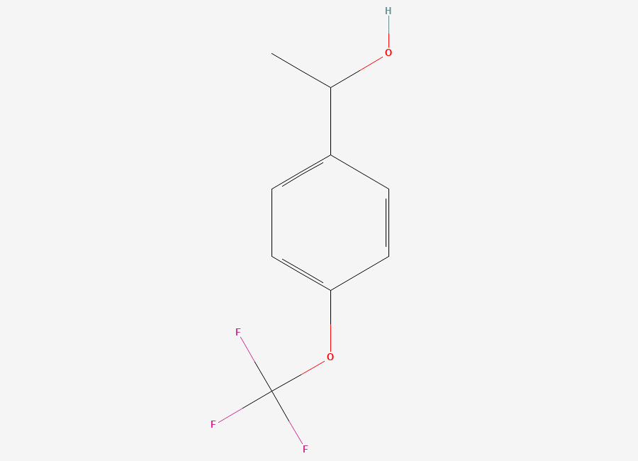 Two-dimensional chemical structure of alpha-Methyl-4-(trifluoromethoxy)benzenemethanol