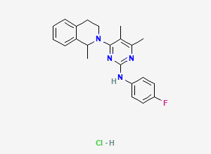 Two-dimensional chemical structure of Revaprazan Hydrochloride