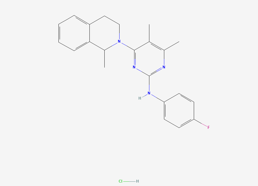 Two-dimensional chemical structure of Revaprazan Hydrochloride