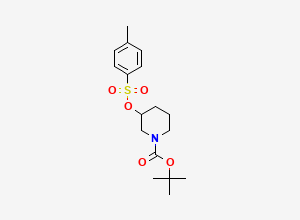 Two-dimensional chemical structure of tert-Butyl 3-(tosyloxy)piperidine-1-carboxylate