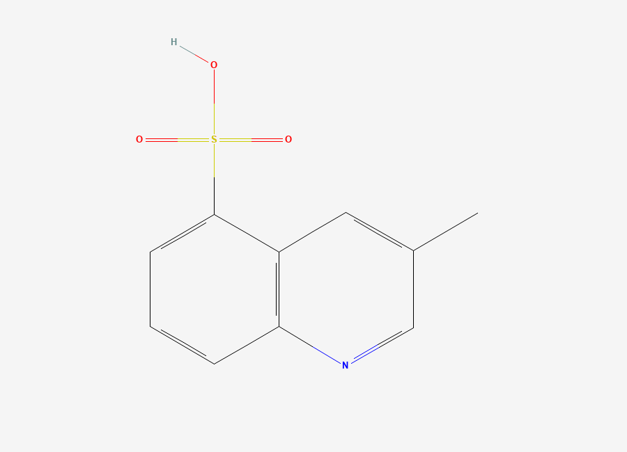 Two-dimensional chemical structure of 3-methylquinoline-5-sulfonic acid
