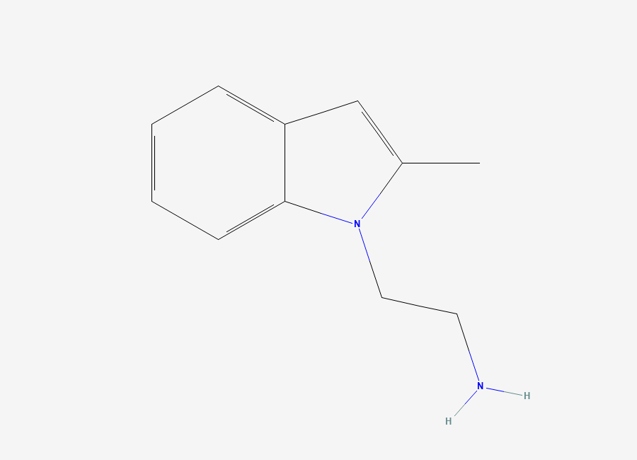 Two-dimensional chemical structure of 2-(2-Methyl-1H-indol-1-YL)ethanamine