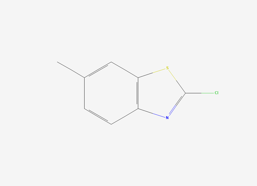 Two-dimensional chemical structure of 2-Chloro-6-methylbenzothiazole
