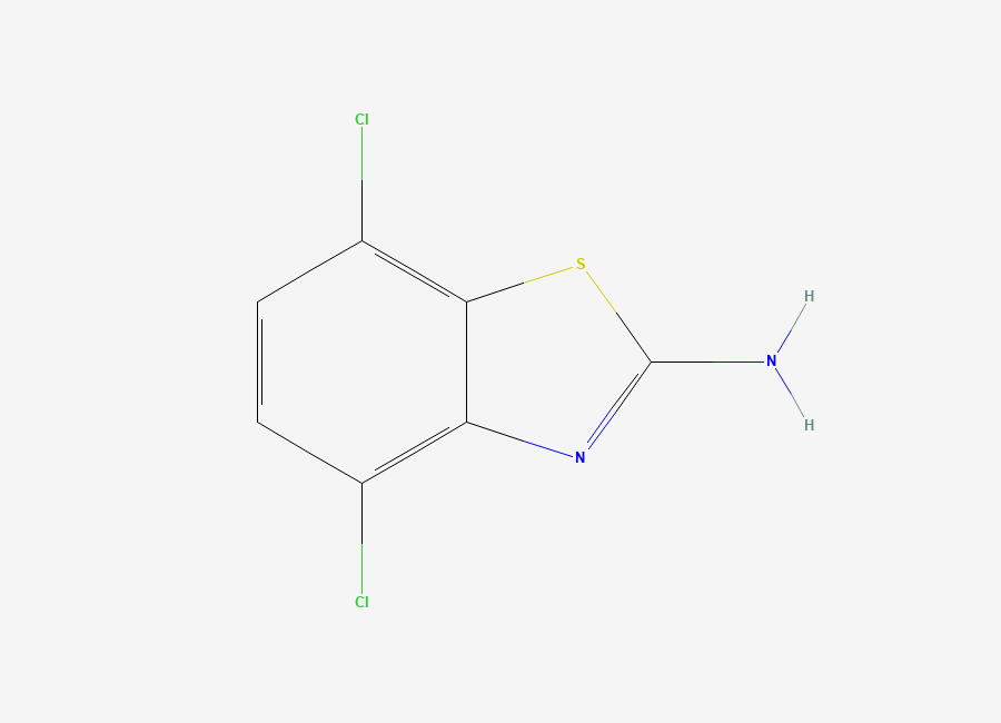 Two-dimensional chemical structure of 2-Amino-4,7-dichlorobenzothiazole