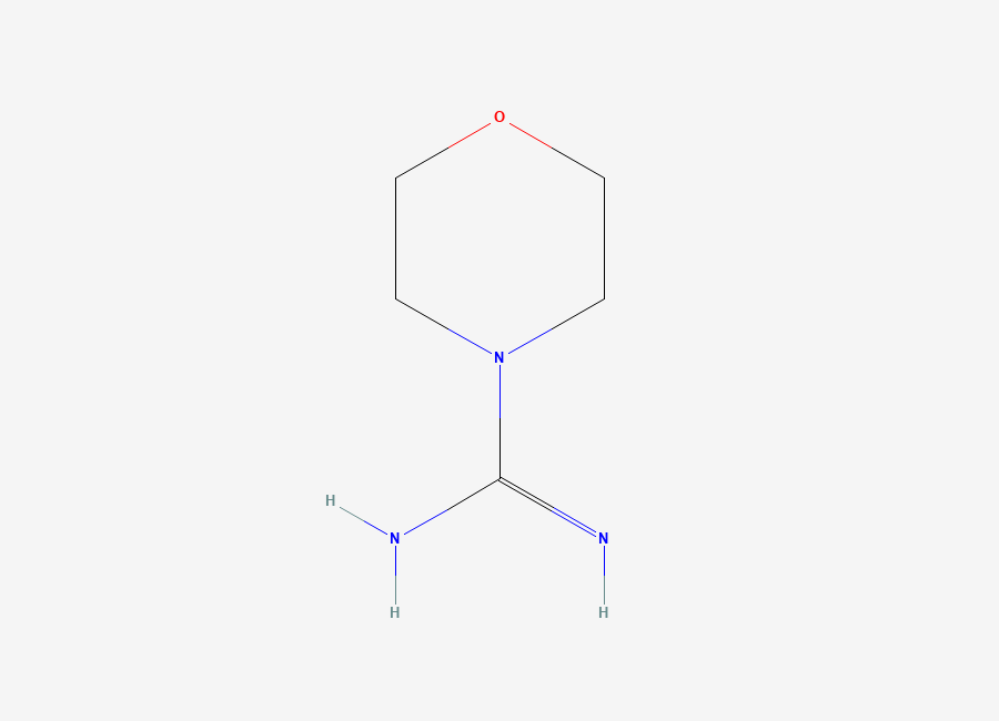 Two-dimensional chemical structure of Morpholinoamidine
