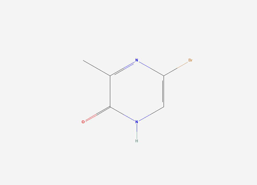 Two-dimensional chemical structure of 5-Bromo-3-methylpyrazin-2-ol