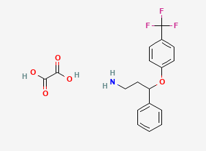 Two-dimensional chemical structure of Norfluoxetine Oxalate, CAS 107674-50-0