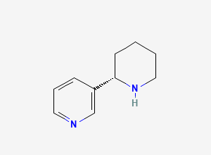 Two-dimensional chemical structure of Anabasine