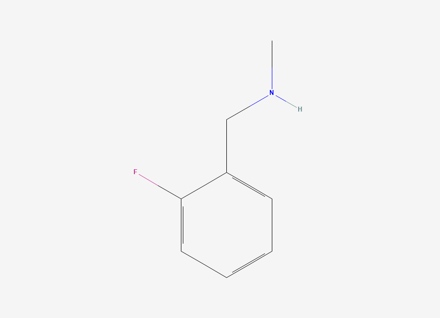 Two-dimensional chemical structure of 2-Fluoro-N-methylbenzylamine