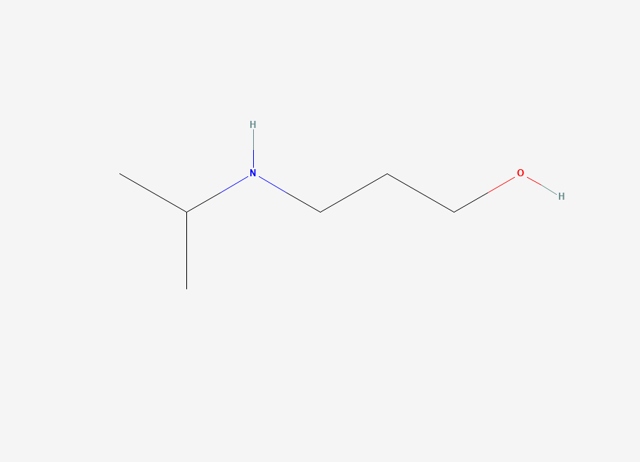 Two-dimensional chemical structure of 3-(Isopropylamino)propanol