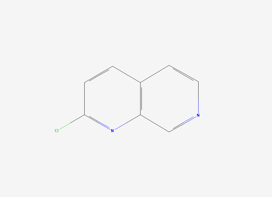 Two-dimensional chemical structure of 2-Chloro-1,7-naphthyridine