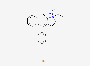 Two-dimensional chemical structure of Prifinium Bromide