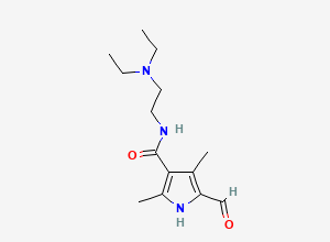 Two-dimensional chemical structure of Sunitinib Aldehyde Impurity, CAS 356068-86-5