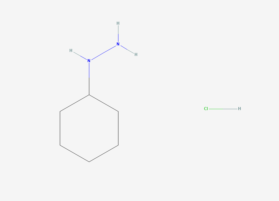 Two-dimensional chemical structure of Cyclohexylhydrazine hydrochloride