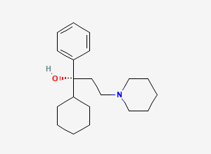Two-dimensional chemical structure of Trihexyphenidyl, (R)-