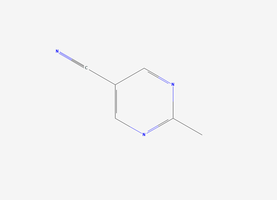 Two-dimensional chemical structure of 2-Methylpyrimidine-5-carbonitrile