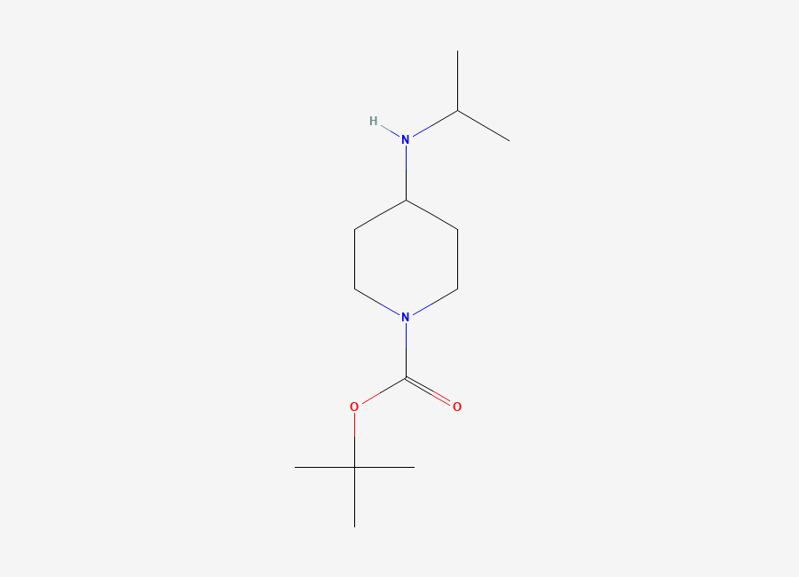 Two-dimensional chemical structure of 1-Boc-4-(isopropylamino)piperidine