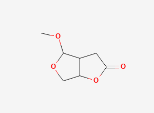 Two-dimensional chemical structure of 4-Methoxytetrahydrofuro[3,4-b]furan-2(3H)-one