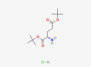 Two-dimensional chemical structure of Di-tert-butyl glutamate hydrochloride