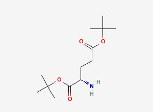 Two-dimensional chemical structure of L-Glutamic acid di-tert-butyl ester