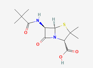Two-dimensional chemical structure of Ampicillin EP Impurity J, CAS 6489-58-3