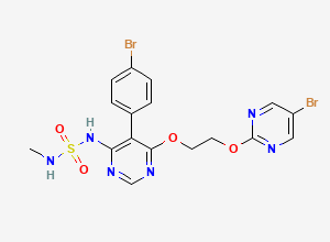 Two-dimensional chemical structure of Macitentan Impurity A / N-Despropyl-N-Methyl Macitentan / Macitentan N-methyl Analog, CAS 441798-25-0