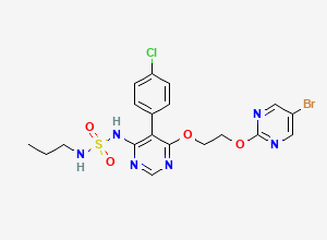 Two-dimensional chemical structure of Macitentan Impurity C / Macitentan 4-Chloro Analog, CAS 441798-36-3