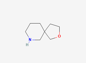 Two-dimensional chemical structure of 2-Oxa-7-azaspiro[4.5]decane