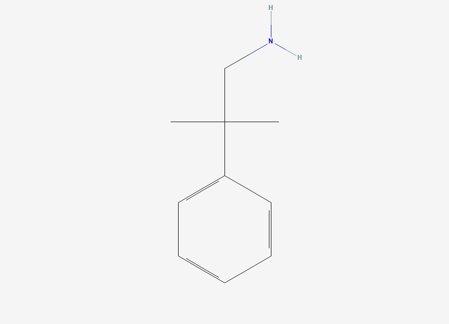 Two-dimensional chemical structure of 2-Methyl-2-phenylpropan-1-amine