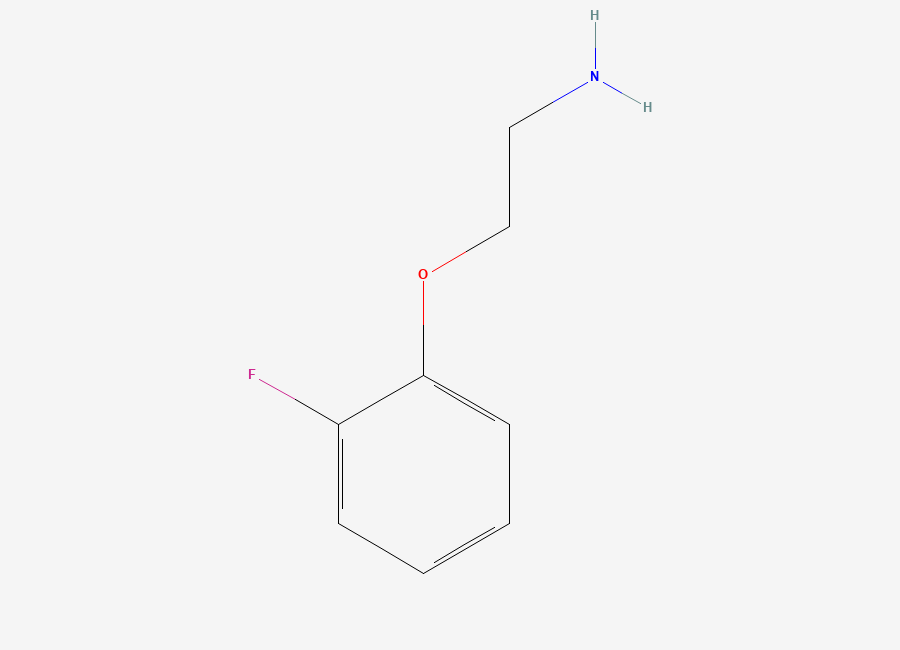 Two-dimensional chemical structure of 2-(2-Fluorophenoxy)ethanamine