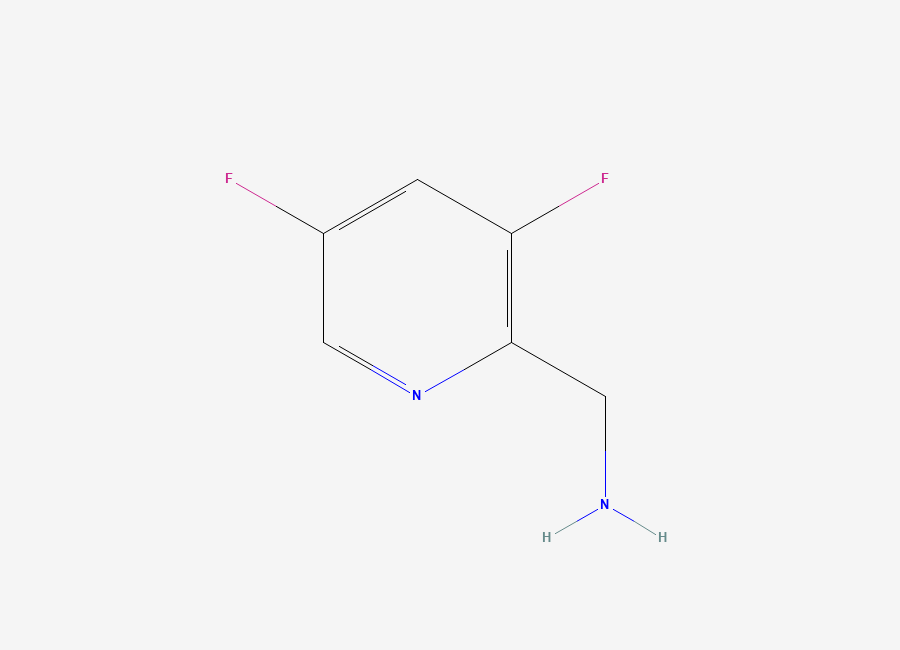 Two-dimensional chemical structure of (3,5-Difluoropyridin-2-YL)methanamine