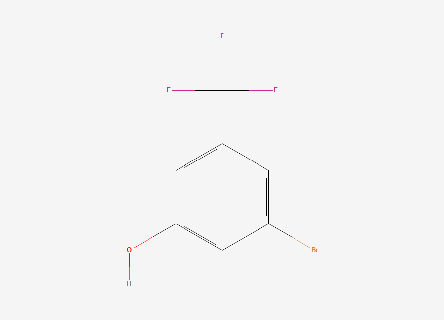 Two-dimensional chemical structure of 3-Bromo-5-(trifluoromethyl)phenol