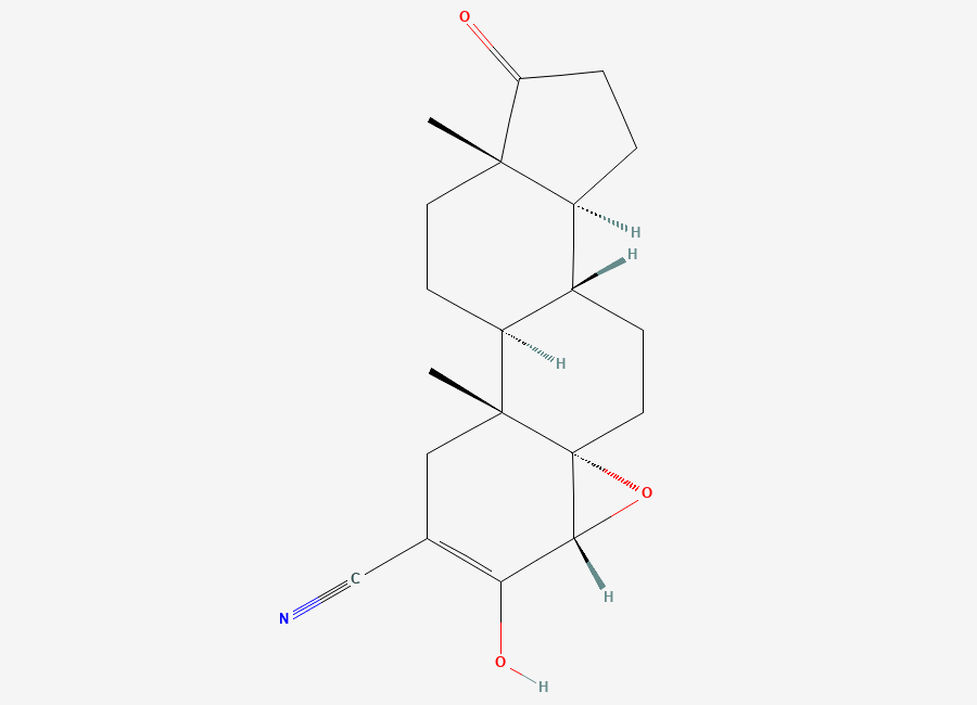 Two-dimensional chemical structure of 17-Ketotrilostane