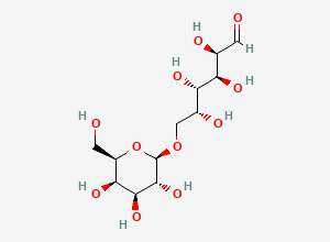 Two-dimensional chemical structure of 6-O-B-D-Galactopyranosyl-D-galactose