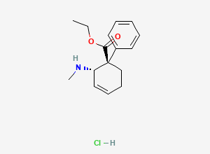 Two-dimensional chemical structure of Nortilidine hydrochloride