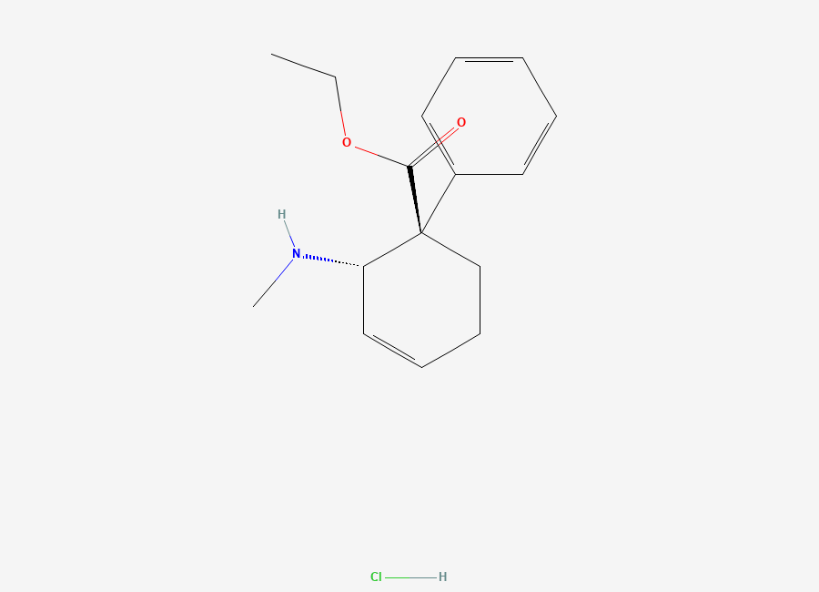 Two-dimensional chemical structure of Nortilidine hydrochloride