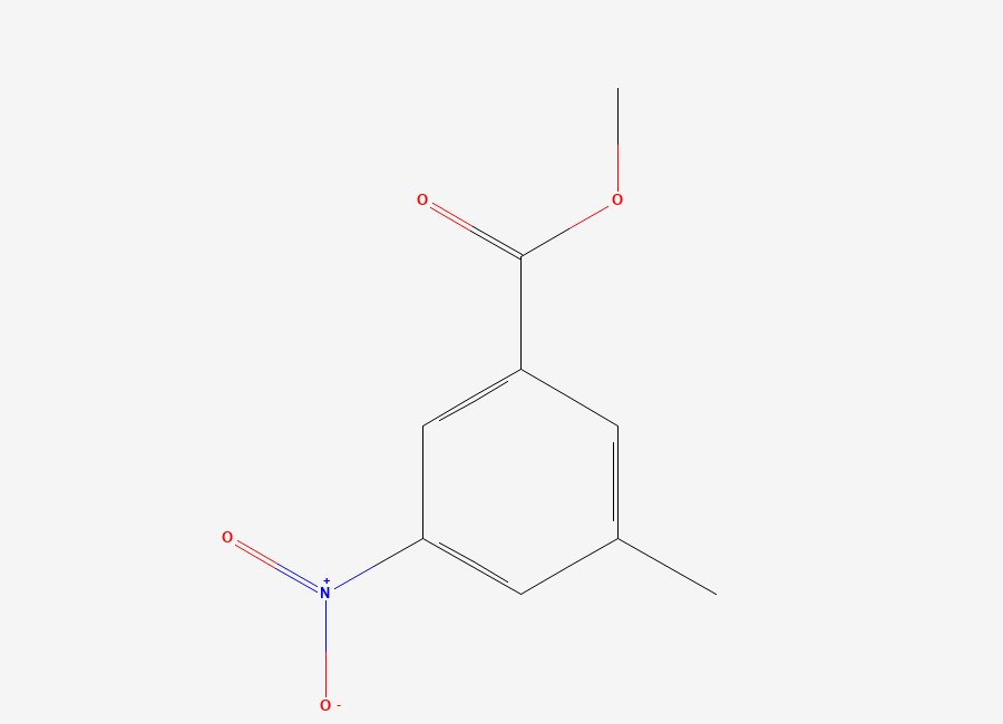 Two-dimensional chemical structure of Methyl 3-methyl-5-nitrobenzoate