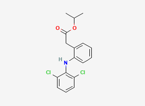 Two-dimensional chemical structure of Diclofenac Isopropyl Ester, CAS 66370-79-4