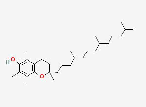 Two-dimensional chemical structure of Alpha Tocopherol, CAS 10191-41-0